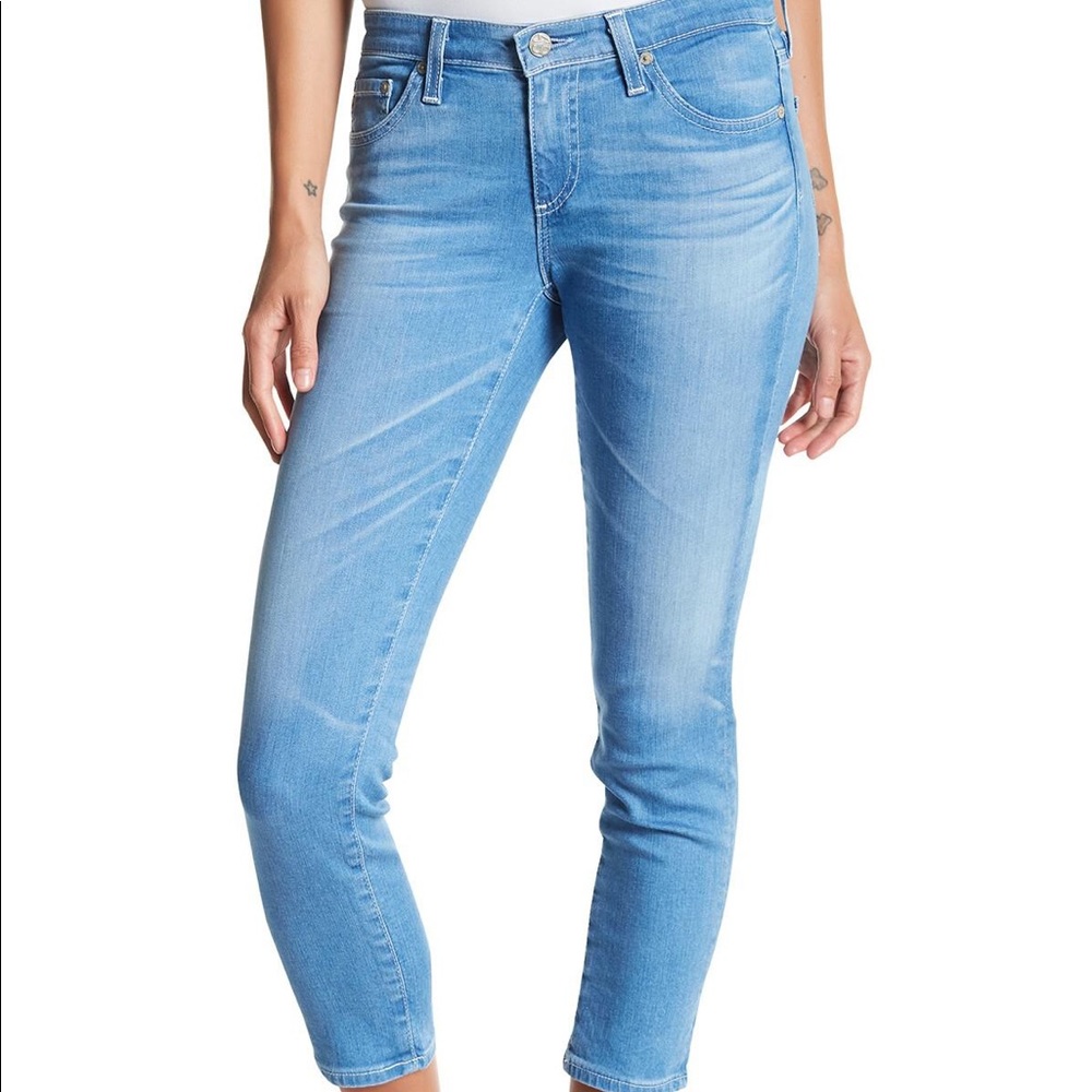 🇺🇸AG NIKKI SKINNY CROPPED JEANS🇺🇸